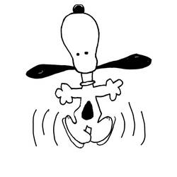 Dessin à colorier: Snoopy (Dessins Animés) #27146 - Coloriages à Imprimer Gratuits