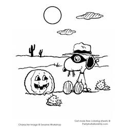 Dessin à colorier: Snoopy (Dessins Animés) #27206 - Coloriages à Imprimer Gratuits