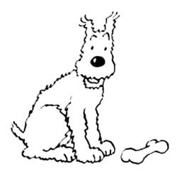 Dessin à colorier: Tintin (Dessins Animés) #25716 - Coloriages à Imprimer Gratuits
