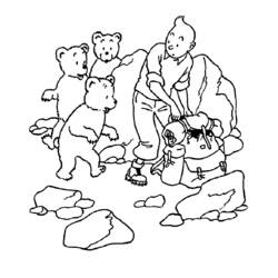 Dessin à colorier: Tintin (Dessins Animés) #25724 - Coloriages à Imprimer Gratuits