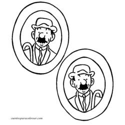 Dessin à colorier: Tintin (Dessins Animés) #25727 - Coloriages à Imprimer Gratuits