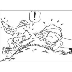 Dessin à colorier: Tintin (Dessins Animés) #25743 - Coloriages à Imprimer Gratuits