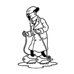 Dessin à colorier: Tintin (Dessins Animés) #25744 - Coloriages à Imprimer Gratuits