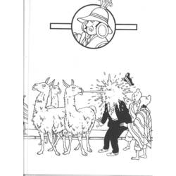 Dessin à colorier: Tintin (Dessins Animés) #25777 - Coloriages à Imprimer Gratuits