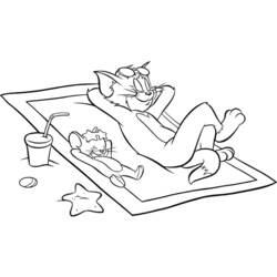 Dessin à colorier: Tom et Jerry (Dessins Animés) #24173 - Coloriages à Imprimer Gratuits