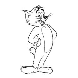 Dessin à colorier: Tom et Jerry (Dessins Animés) #24185 - Coloriages à Imprimer Gratuits