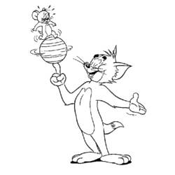 Dessin à colorier: Tom et Jerry (Dessins Animés) #24190 - Coloriages à Imprimer Gratuits