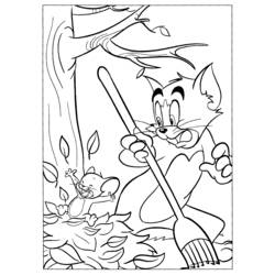 Dessin à colorier: Tom et Jerry (Dessins Animés) #24194 - Coloriages à Imprimer Gratuits