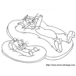 Dessin à colorier: Tom et Jerry (Dessins Animés) #24196 - Coloriages à Imprimer Gratuits