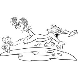 Dessin à colorier: Tom et Jerry (Dessins Animés) #24200 - Coloriages à Imprimer Gratuits