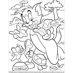 Dessin à colorier: Tom et Jerry (Dessins Animés) #24209 - Coloriages à Imprimer Gratuits