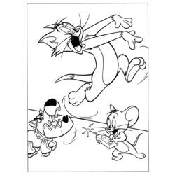 Dessin à colorier: Tom et Jerry (Dessins Animés) #24211 - Coloriages à Imprimer Gratuits