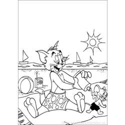 Dessin à colorier: Tom et Jerry (Dessins Animés) #24212 - Coloriages à Imprimer Gratuits