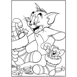 Dessin à colorier: Tom et Jerry (Dessins Animés) #24216 - Coloriages à Imprimer Gratuits