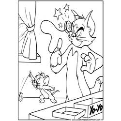 Dessin à colorier: Tom et Jerry (Dessins Animés) #24222 - Coloriages à Imprimer Gratuits