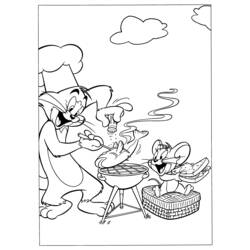 Dessin à colorier: Tom et Jerry (Dessins Animés) #24224 - Coloriages à Imprimer Gratuits