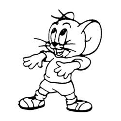 Dessin à colorier: Tom et Jerry (Dessins Animés) #24226 - Coloriages à Imprimer Gratuits