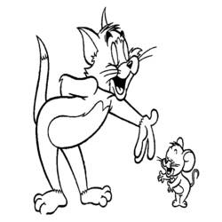 Dessin à colorier: Tom et Jerry (Dessins Animés) #24230 - Coloriages à Imprimer Gratuits