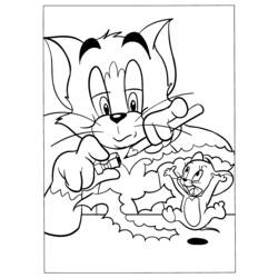 Dessin à colorier: Tom et Jerry (Dessins Animés) #24237 - Coloriages à Imprimer Gratuits
