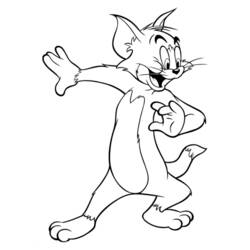 Dessin à colorier: Tom et Jerry (Dessins Animés) #24239 - Coloriages à Imprimer Gratuits