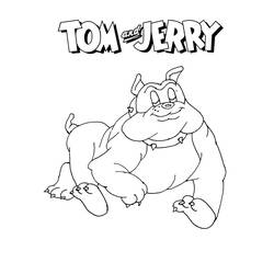 Dessin à colorier: Tom et Jerry (Dessins Animés) #24258 - Coloriages à Imprimer Gratuits