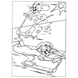 Dessin à colorier: Tom et Jerry (Dessins Animés) #24261 - Coloriages à Imprimer Gratuits
