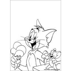 Dessin à colorier: Tom et Jerry (Dessins Animés) #24263 - Coloriages à Imprimer Gratuits