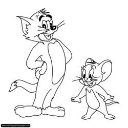 Dessin à colorier: Tom et Jerry (Dessins Animés) #24273 - Coloriages à Imprimer Gratuits