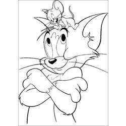 Dessin à colorier: Tom et Jerry (Dessins Animés) #24275 - Coloriages à Imprimer Gratuits