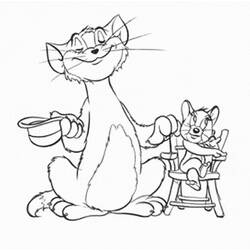 Dessin à colorier: Tom et Jerry (Dessins Animés) #24279 - Coloriages à Imprimer Gratuits