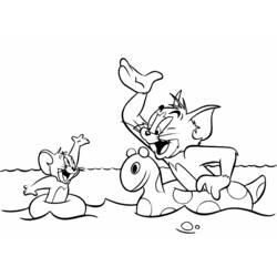 Dessin à colorier: Tom et Jerry (Dessins Animés) #24290 - Coloriages à Imprimer Gratuits