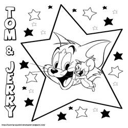 Dessin à colorier: Tom et Jerry (Dessins Animés) #24318 - Coloriages à Imprimer Gratuits