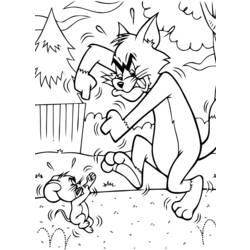 Dessin à colorier: Tom et Jerry (Dessins Animés) #24324 - Coloriages à Imprimer Gratuits