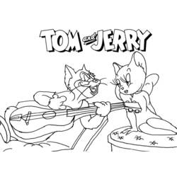 Dessin à colorier: Tom et Jerry (Dessins Animés) #24327 - Coloriages à Imprimer Gratuits