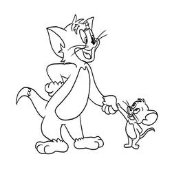 Dessin à colorier: Tom et Jerry (Dessins Animés) #24340 - Coloriages à Imprimer Gratuits