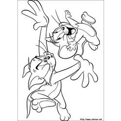 Dessin à colorier: Tom et Jerry (Dessins Animés) #24350 - Coloriages à Imprimer Gratuits