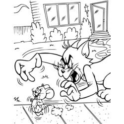 Dessin à colorier: Tom et Jerry (Dessins Animés) #24367 - Coloriages à Imprimer Gratuits
