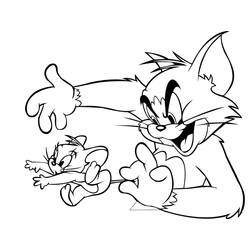 Dessin à colorier: Tom et Jerry (Dessins Animés) #24369 - Coloriages à Imprimer Gratuits