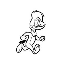 Dessin à colorier: Woody Woodpecker (Dessins Animés) #28406 - Coloriages à Imprimer Gratuits