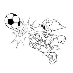 Dessin à colorier: Woody Woodpecker (Dessins Animés) #28411 - Coloriages à Imprimer Gratuits