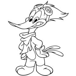 Dessin à colorier: Woody Woodpecker (Dessins Animés) #28421 - Coloriages à Imprimer Gratuits