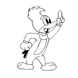 Dessin à colorier: Woody Woodpecker (Dessins Animés) #28461 - Coloriages à Imprimer Gratuits