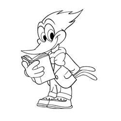 Dessin à colorier: Woody Woodpecker (Dessins Animés) #28564 - Coloriages à Imprimer Gratuits