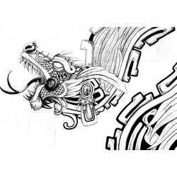 Dessin à colorier: Mythologie Aztèque (Dieux et Déesses) #111546 - Coloriages à Imprimer Gratuits