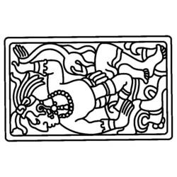 Dessin à colorier: Mythologie Aztèque (Dieux et Déesses) #111562 - Coloriages à Imprimer Gratuits