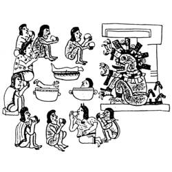 Dessin à colorier: Mythologie Aztèque (Dieux et Déesses) #111622 - Coloriages à Imprimer Gratuits
