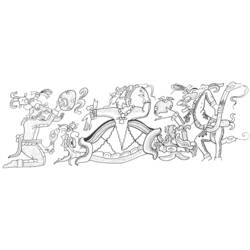Dessin à colorier: Mythologie Aztèque (Dieux et Déesses) #111642 - Coloriages à Imprimer Gratuits