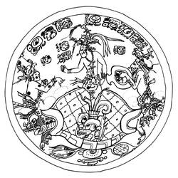 Dessin à colorier: Mythologie Aztèque (Dieux et Déesses) #111645 - Coloriages à Imprimer Gratuits