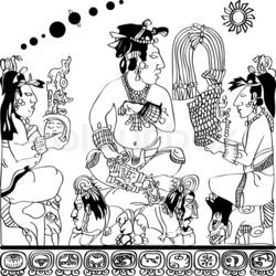 Dessin à colorier: Mythologie Aztèque (Dieux et Déesses) #111649 - Coloriages à Imprimer Gratuits