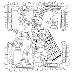 Dessin à colorier: Mythologie Aztèque (Dieux et Déesses) #111653 - Coloriages à Imprimer Gratuits